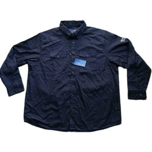 Knoss 360 Performance Mens 2XL Long Sleeve Work Shirt Black